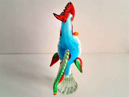 Scultura Gallo in Vetro di Murano