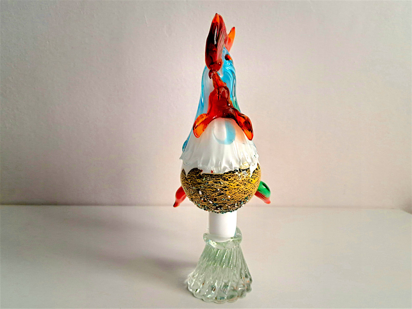 Scultura Gallo in Vetro di Murano