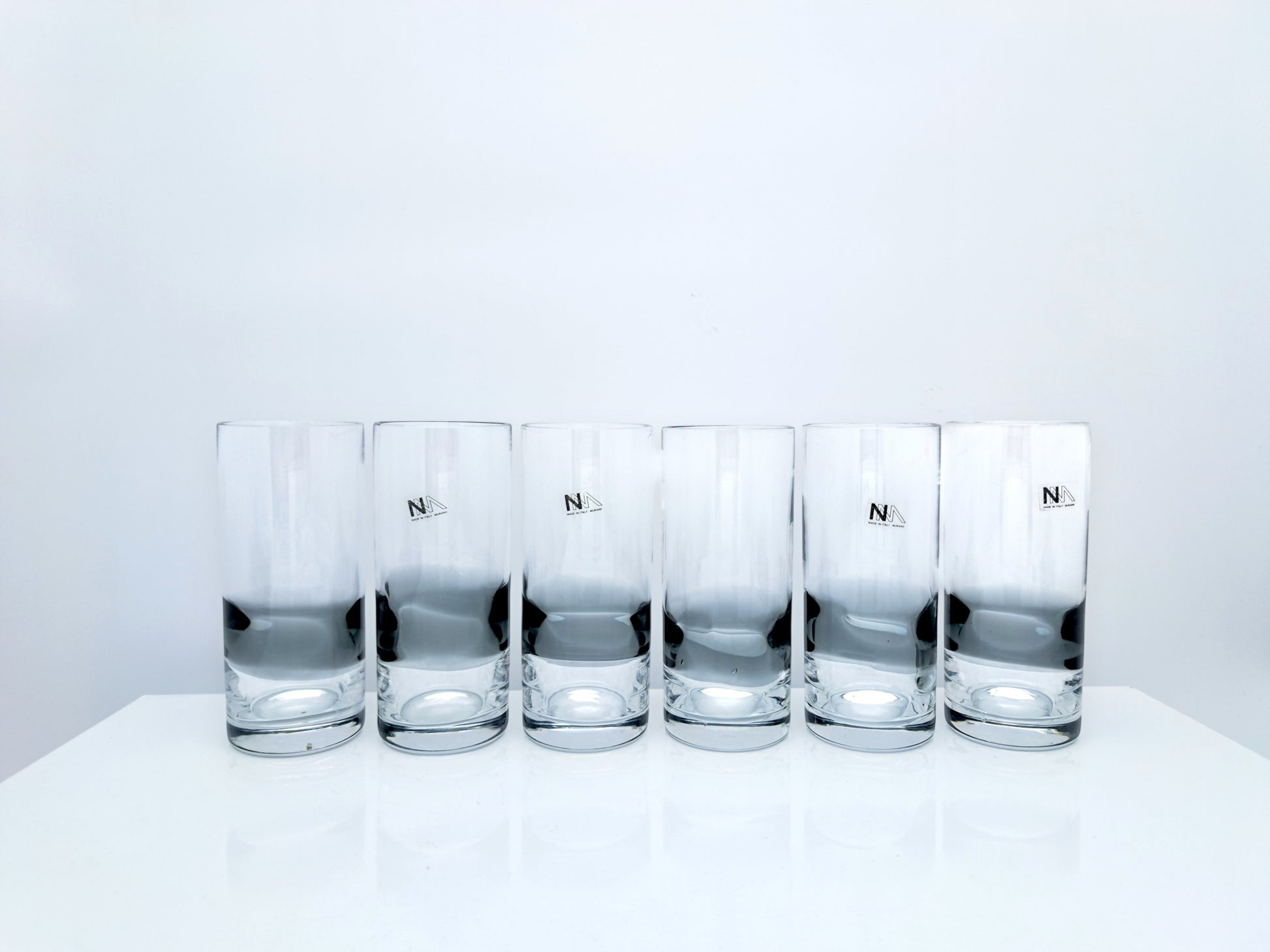 Servizio 6 bicchieri Highball in Vetro Murano, NasonMoretti