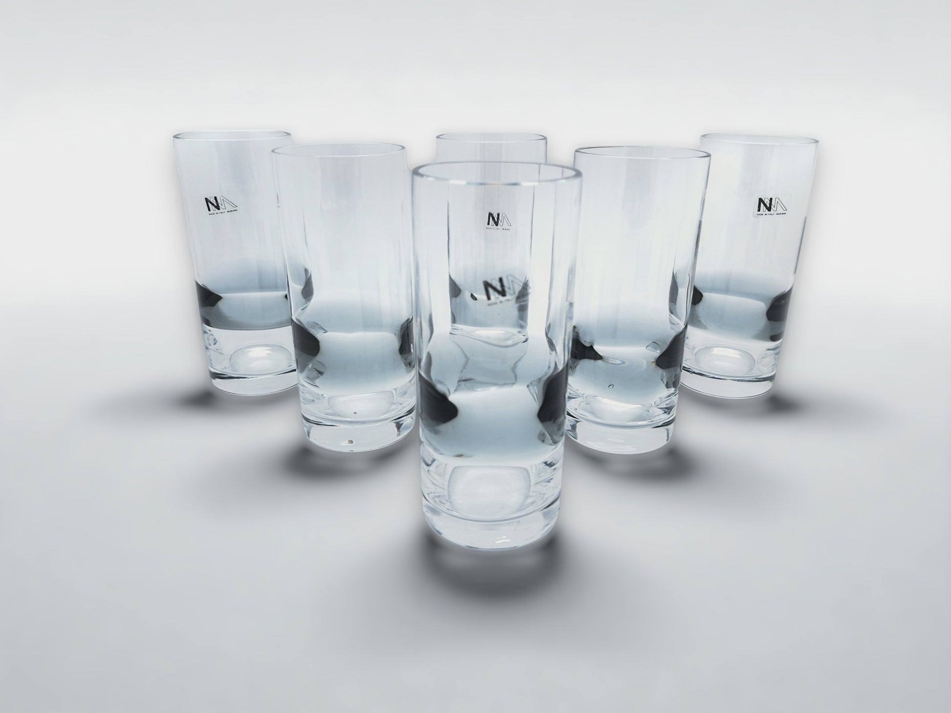 Servizio 6 bicchieri Highball in Vetro Murano, NasonMoretti