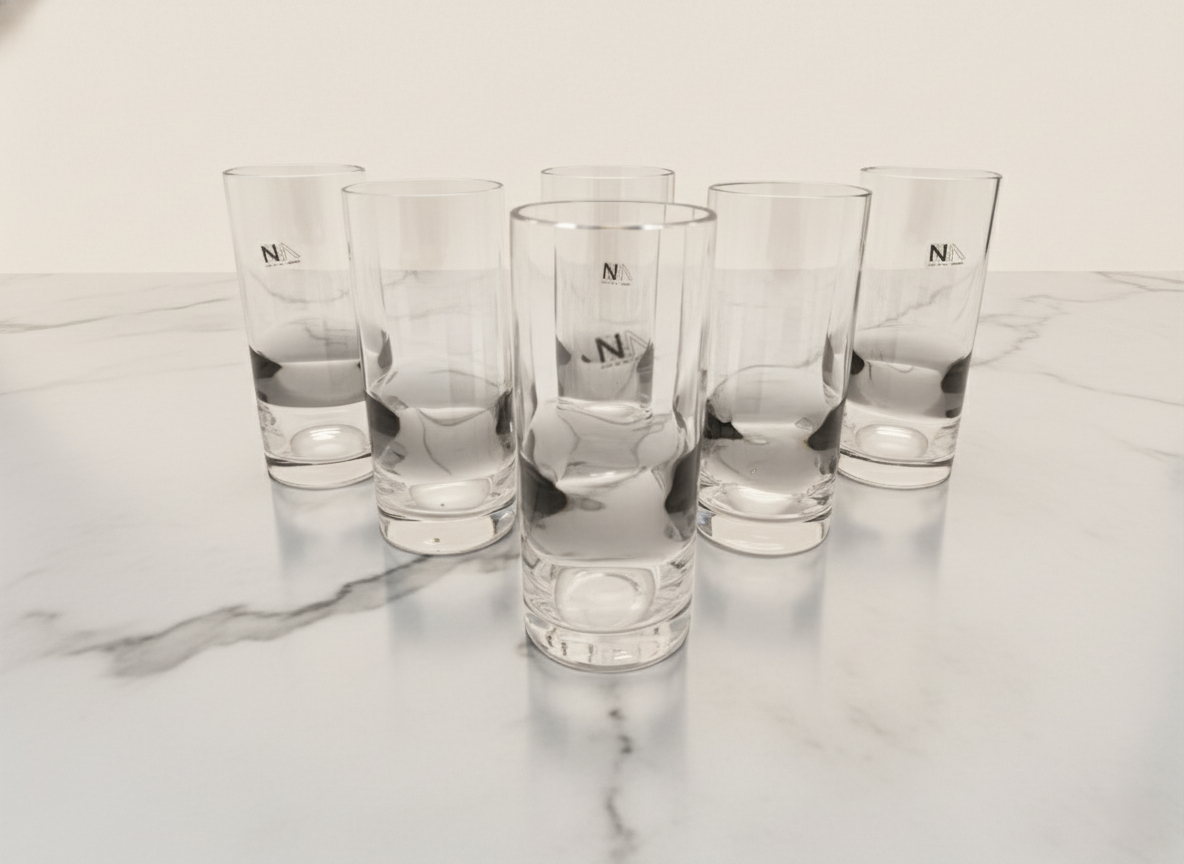Servizio 6 bicchieri Highball in Vetro Murano, NasonMoretti