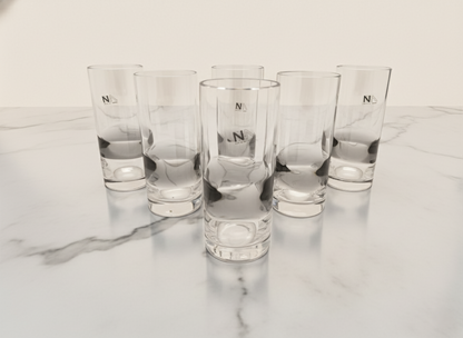 Servizio 6 bicchieri Highball in Vetro Murano, NasonMoretti