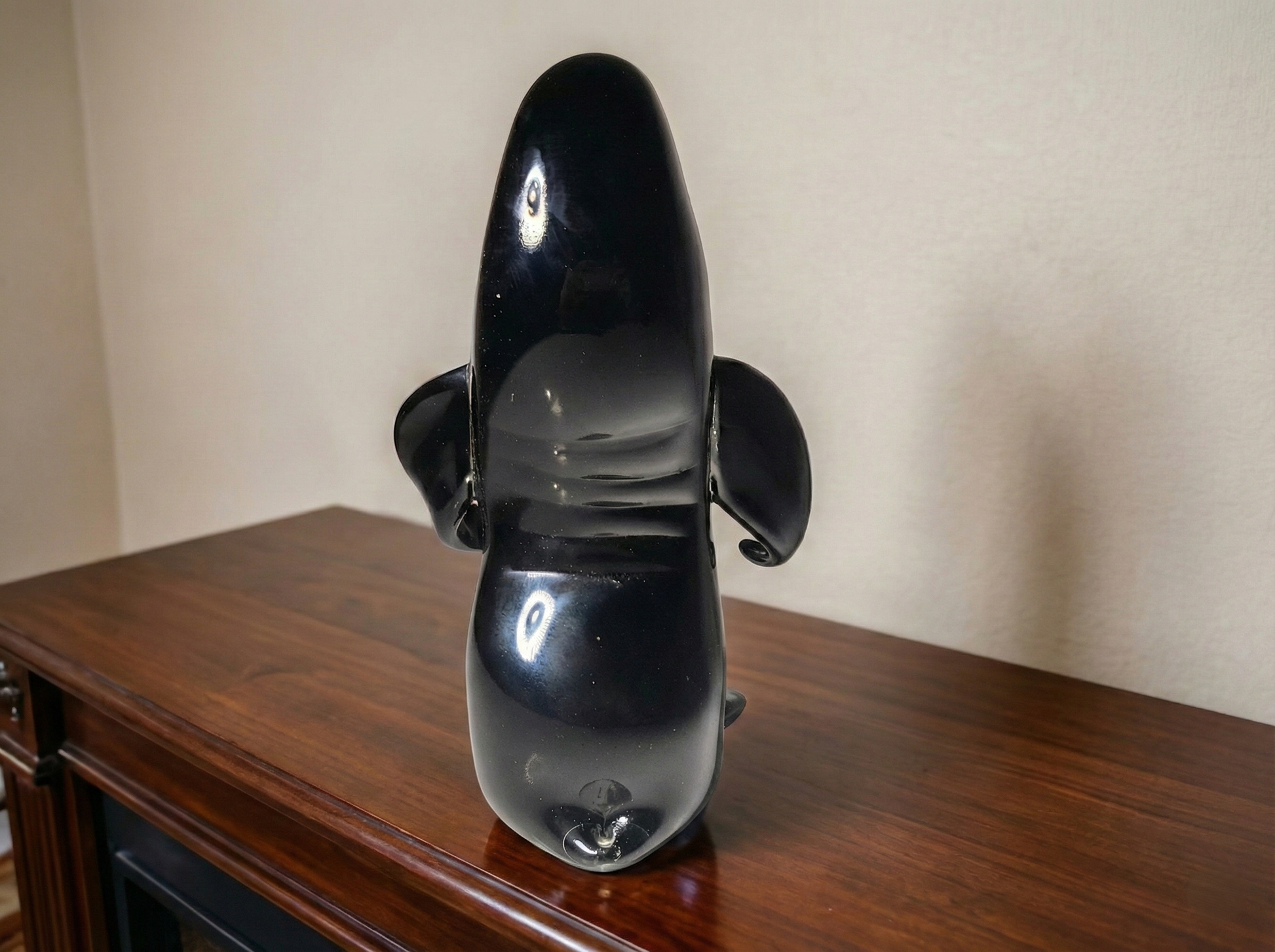 Scultura Raffigurante un Pinguino in vetro di Murano
