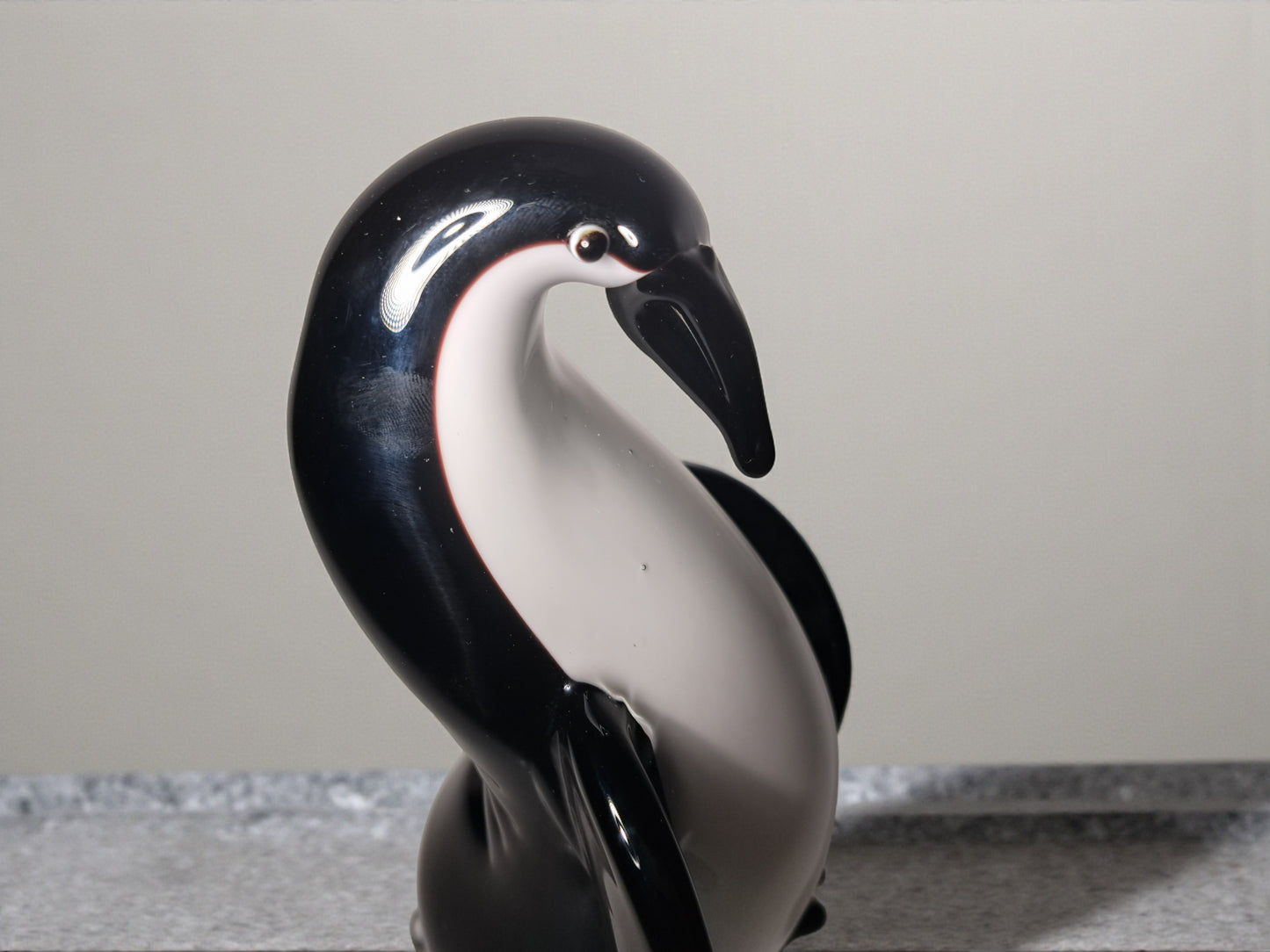 Scultura Raffigurante un Pinguino in vetro di Murano