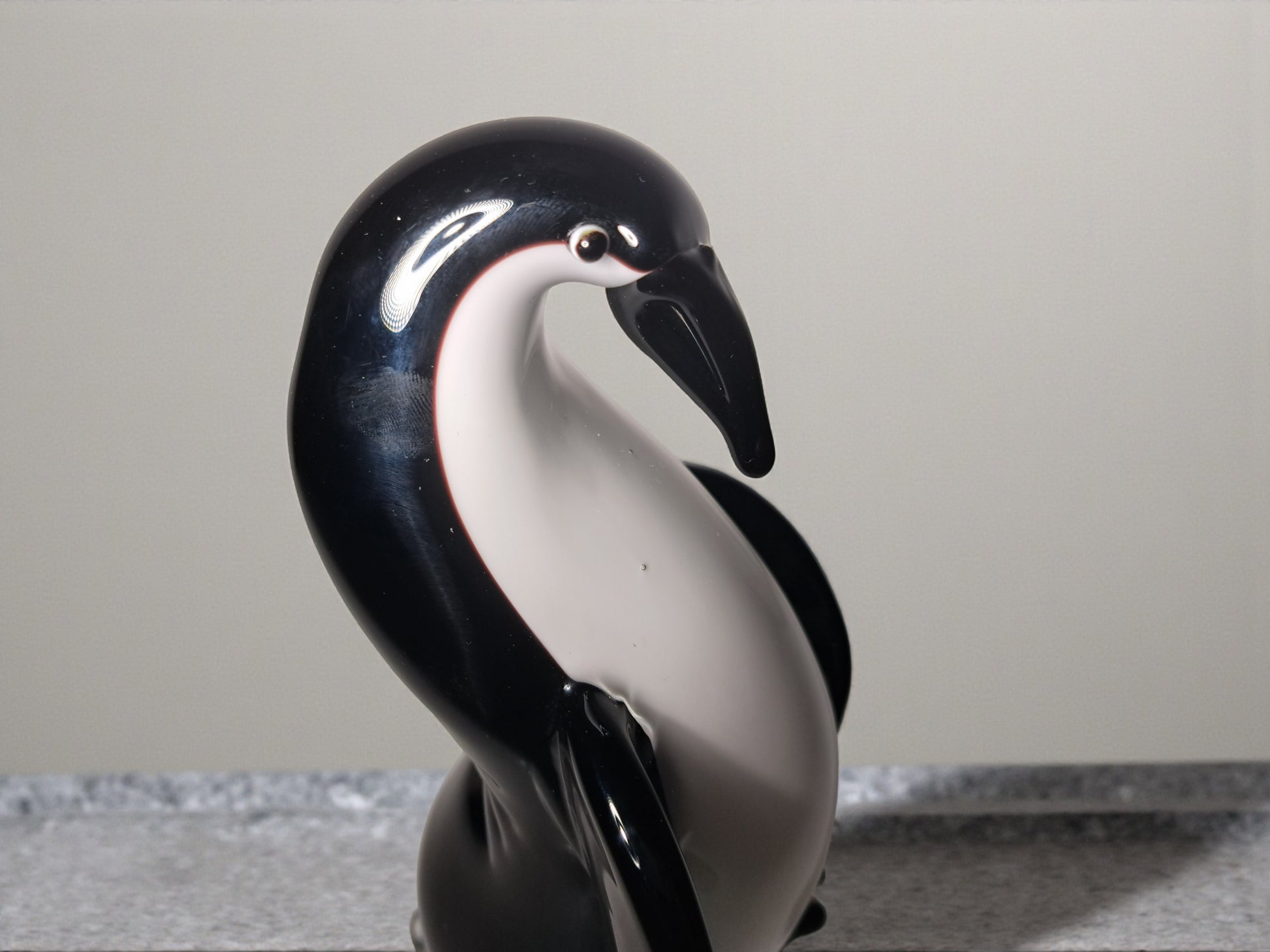 Scultura Raffigurante un Pinguino in vetro di Murano