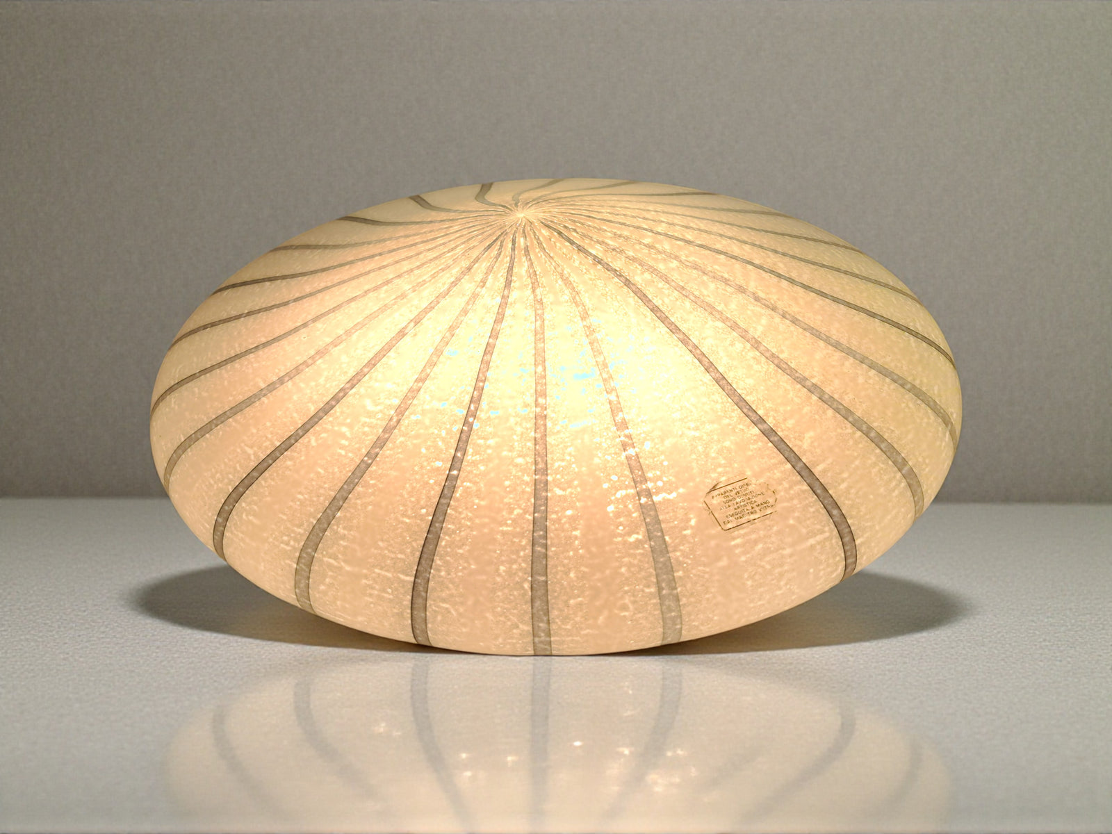 Plafoniera in Vetro di Murano, Swirl Avventurina