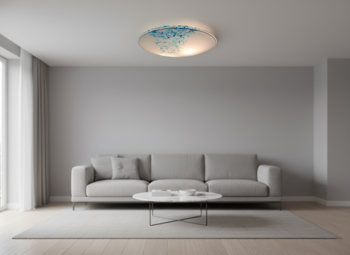 Lampada da Soffitto in Vetro di Murano, Vetreria I3 Itre
