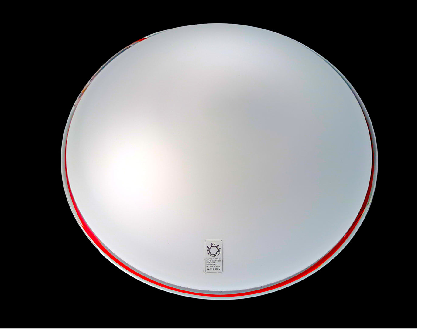 Lampada da Soffitto, Plafoniera in Vetro di Murano, Leucos, Modello Ufo