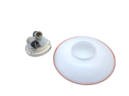 Lampada da Soffitto, Plafoniera in Vetro di Murano, Leucos, Modello Ufo