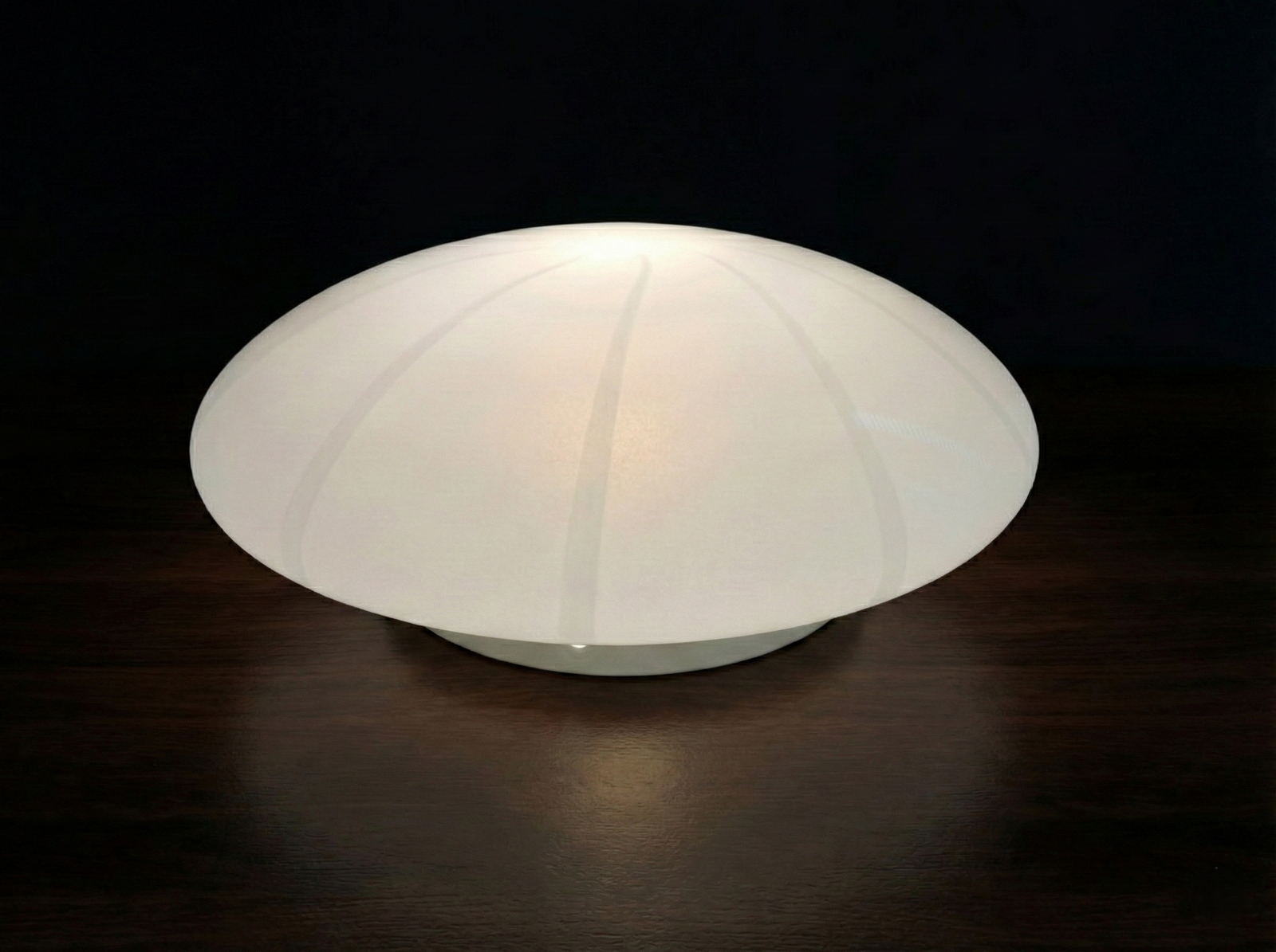 Lampada da Soffitto in Vetro di Murano, Swirl Bianca