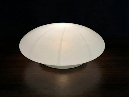 Lampada da Soffitto in Vetro di Murano, Swirl Bianca