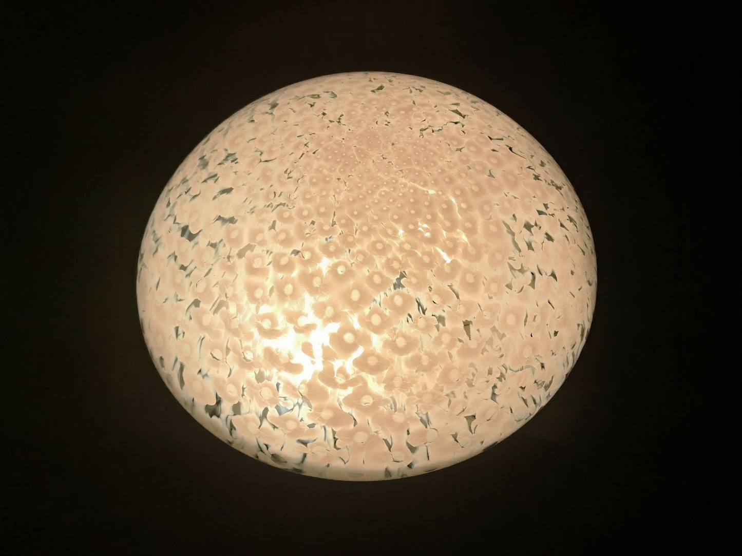 Lampada da Soffitto in Vetro di Murano, Murrine Astratte
