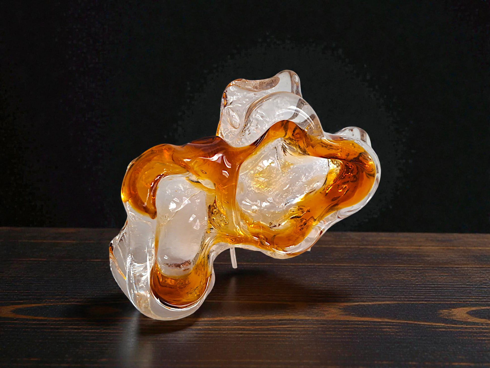 Posacenere in Vetro di Murano, Stile Brutalista