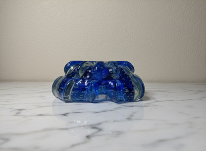 Posacenere in Vetro di Murano, Vetro Sommerso Bullicante