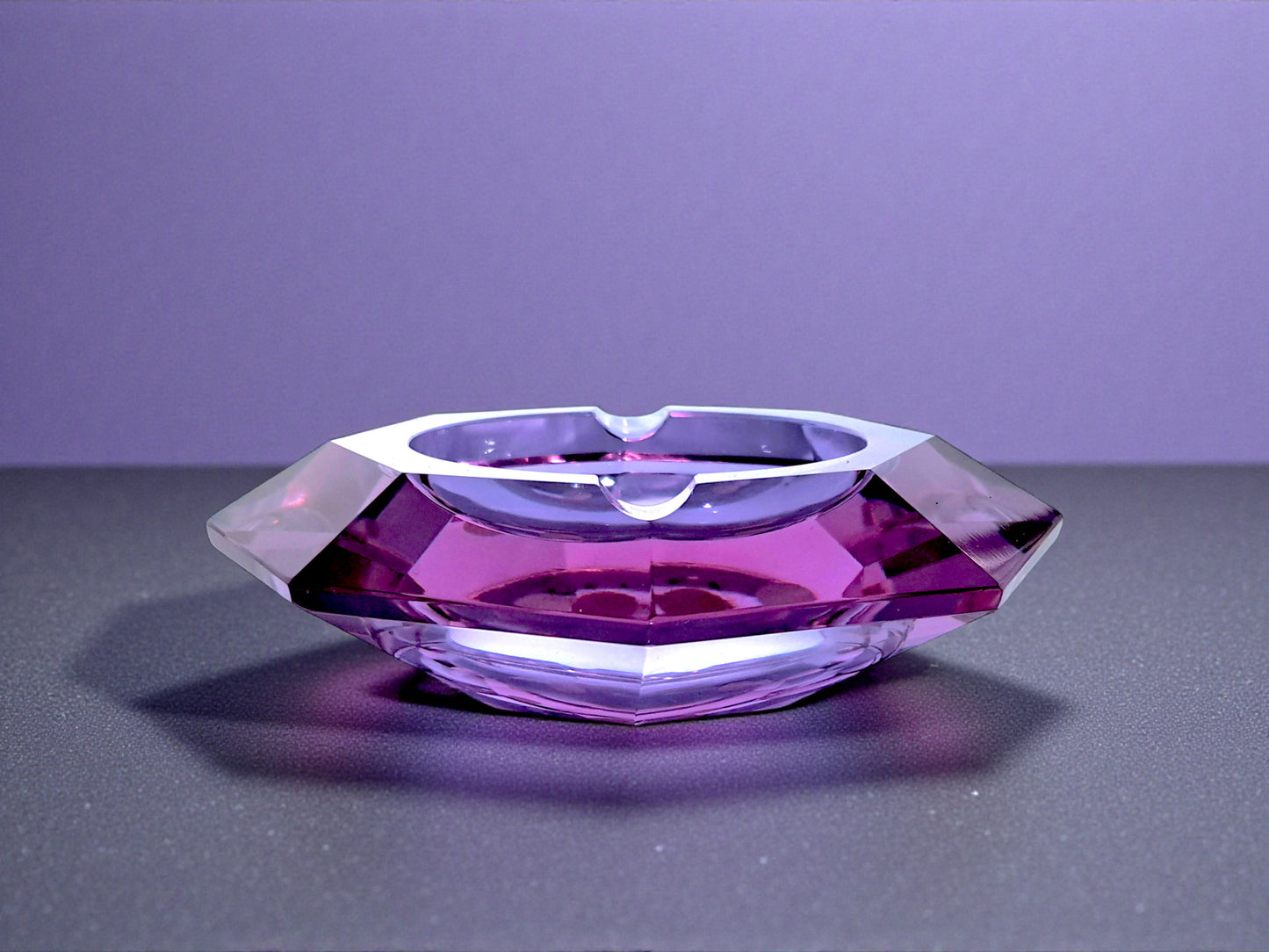 Posacenere in Vetro di Murano Alessandrite, Cesare Toso