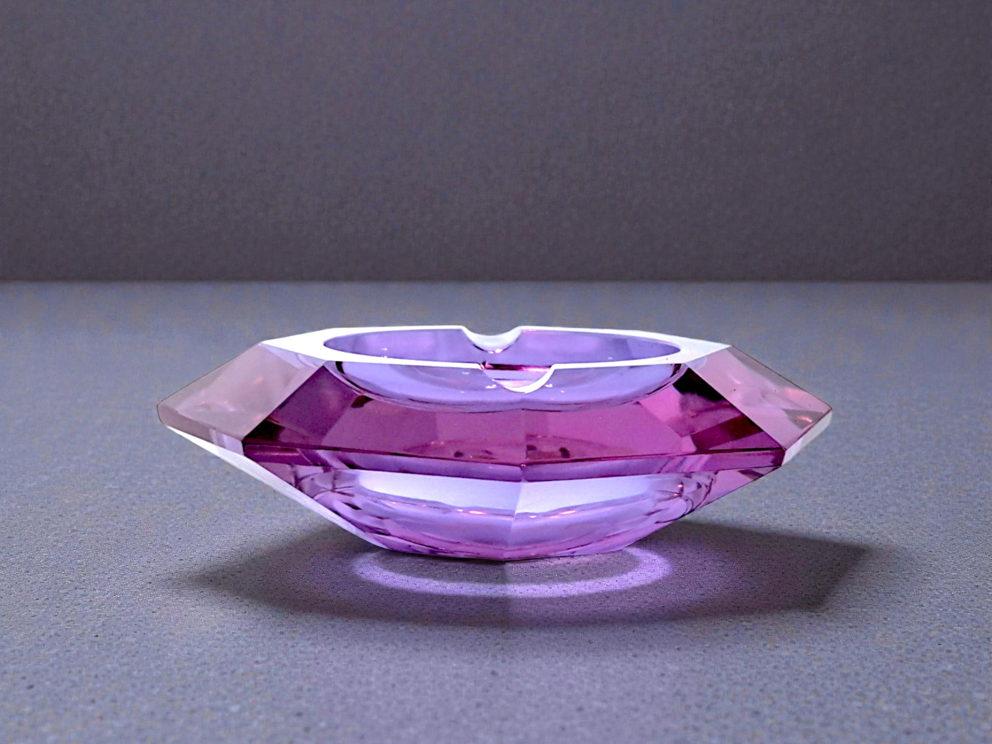 Posacenere in Vetro di Murano Alessandrite, Cesare Toso