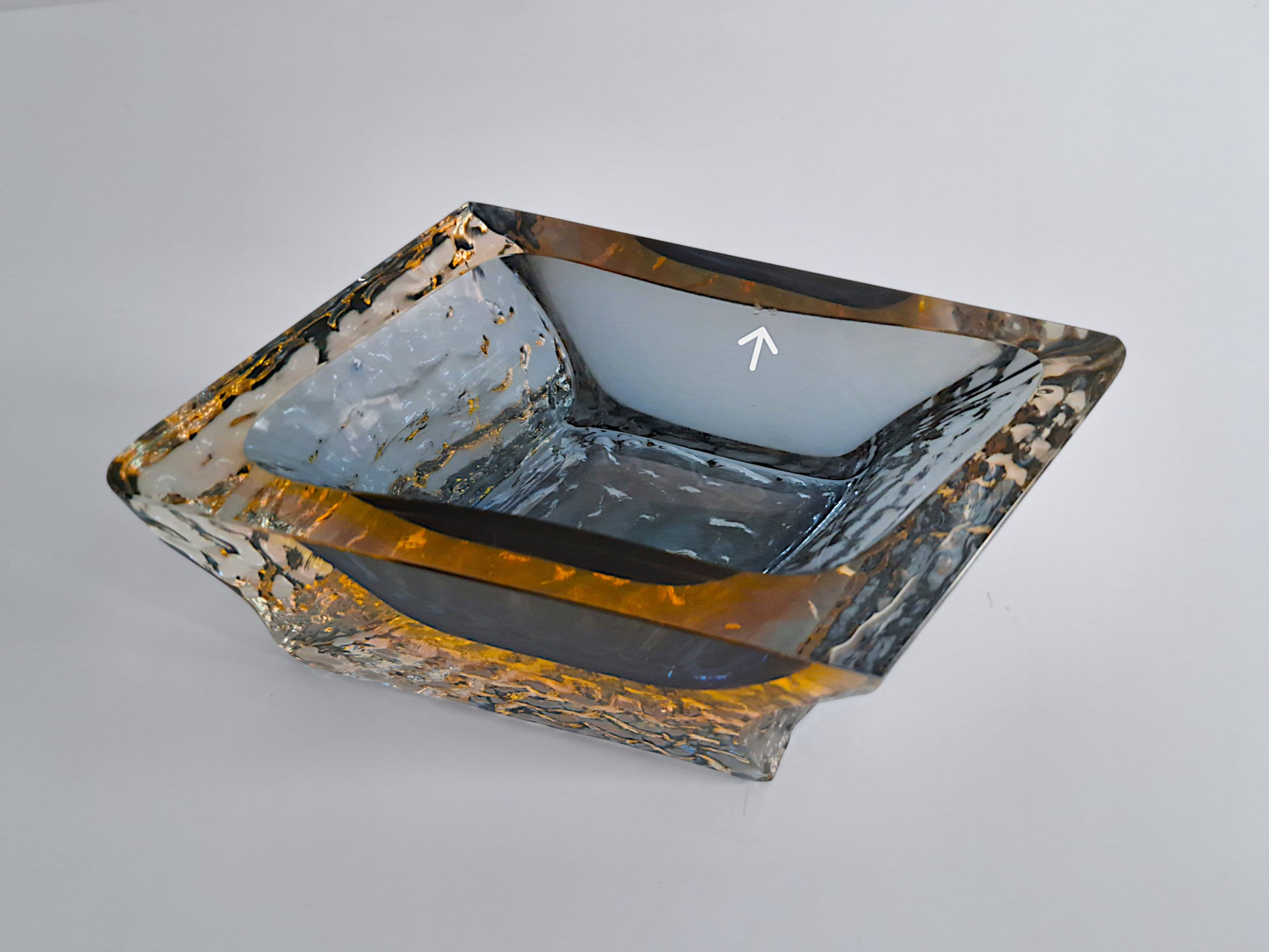 Posacenere in Vetro Sommerso di Murano , Mandruzzato