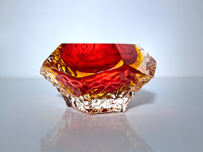 Posacenere in Vetro Sommerso di Murano , Mandruzzato