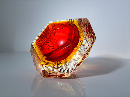 Posacenere in Vetro Sommerso di Murano , Mandruzzato