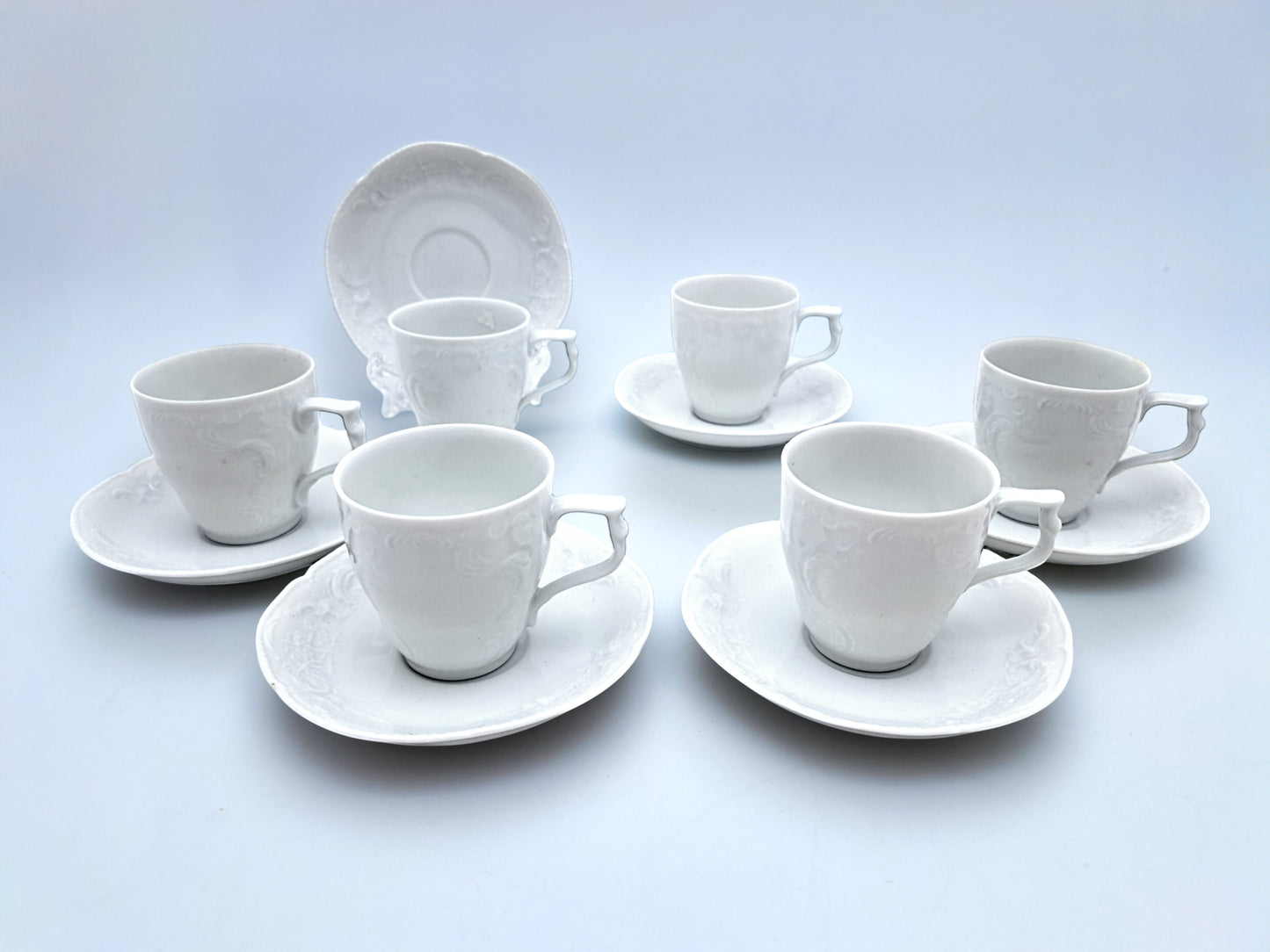Servizio 6 Tazze da Caffè, Rosenthal, Modello Sanssouci