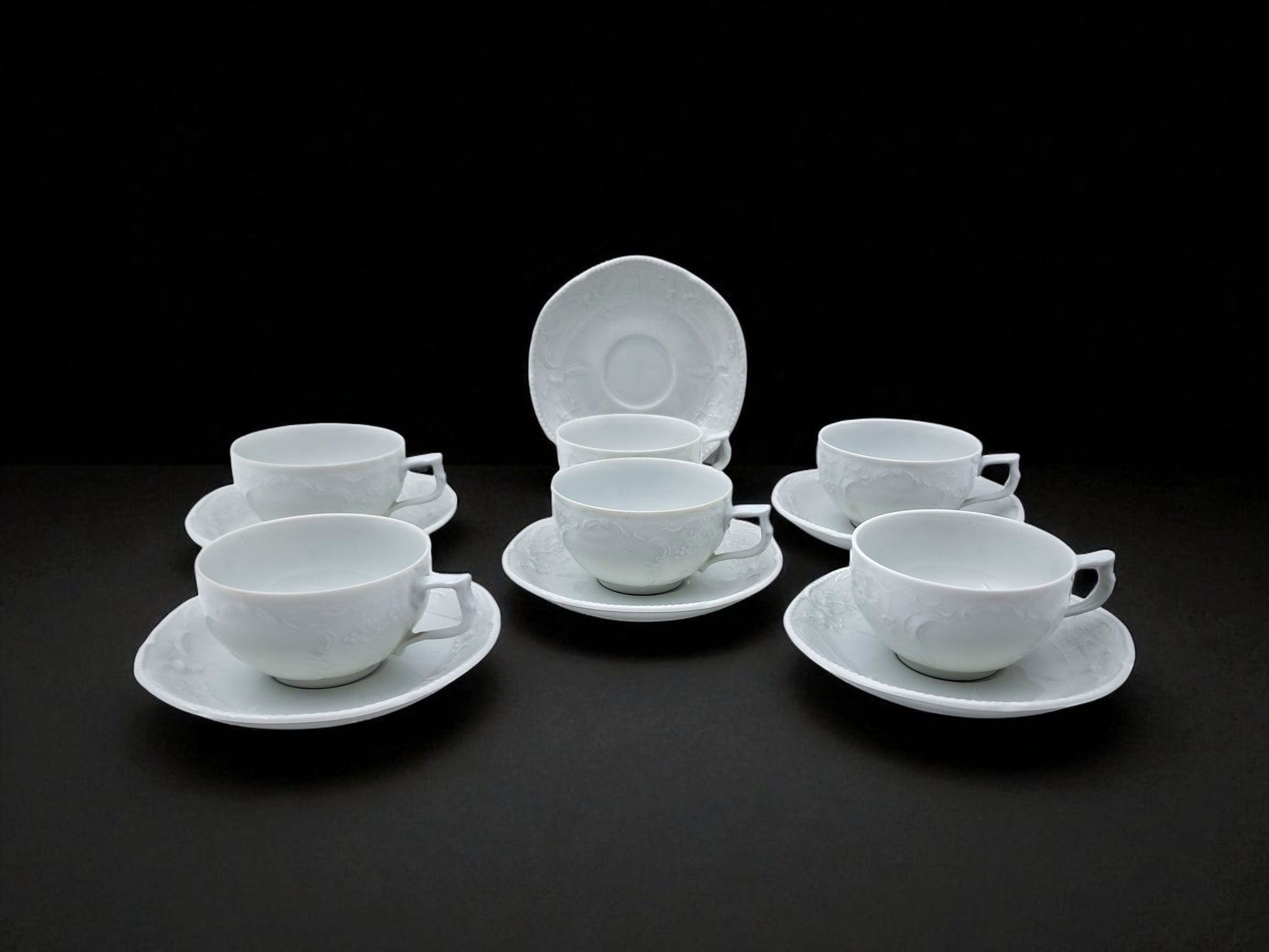 Servizio 6 Tazze da Caffè, Demitasse, Rosenthal, modello Sanssouci