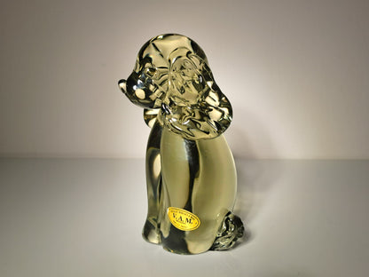 Scultura in Vetro di Murano, Raffigurante un Cocker, Vetreria V.A.M.