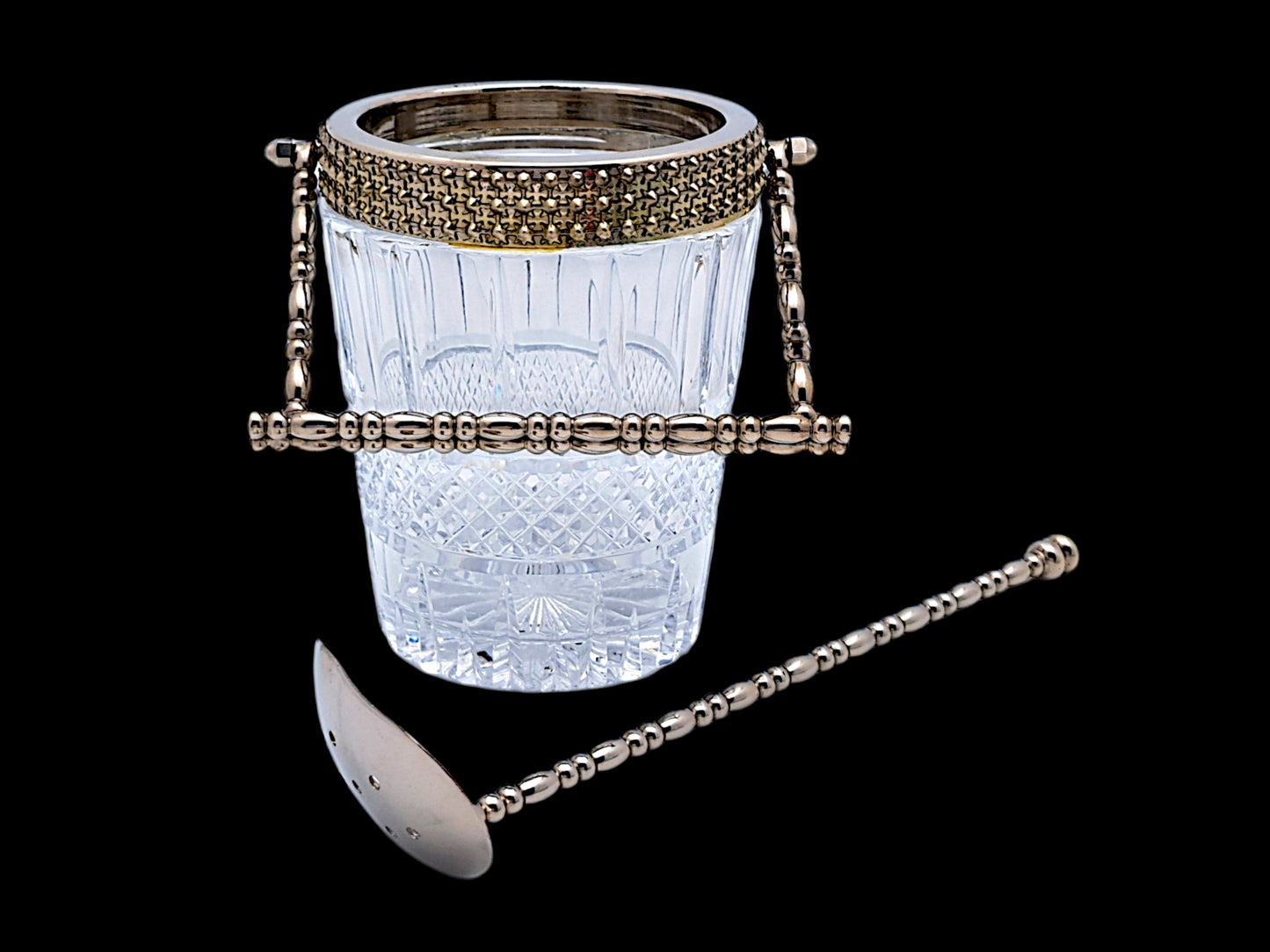 Secchiello per Ghiaccio in Cristallo Molato, Stile Baccarat