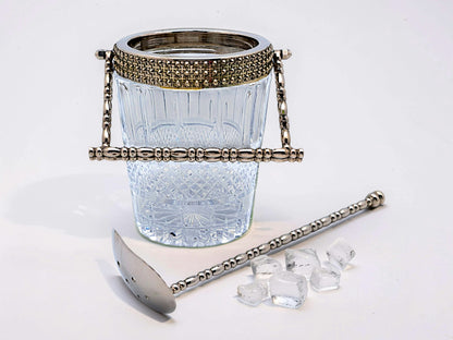Secchiello per Ghiaccio in Cristallo Molato, Stile Baccarat