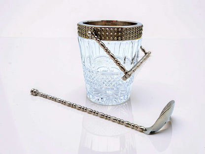 Secchiello per Ghiaccio in Cristallo Molato, Stile Baccarat