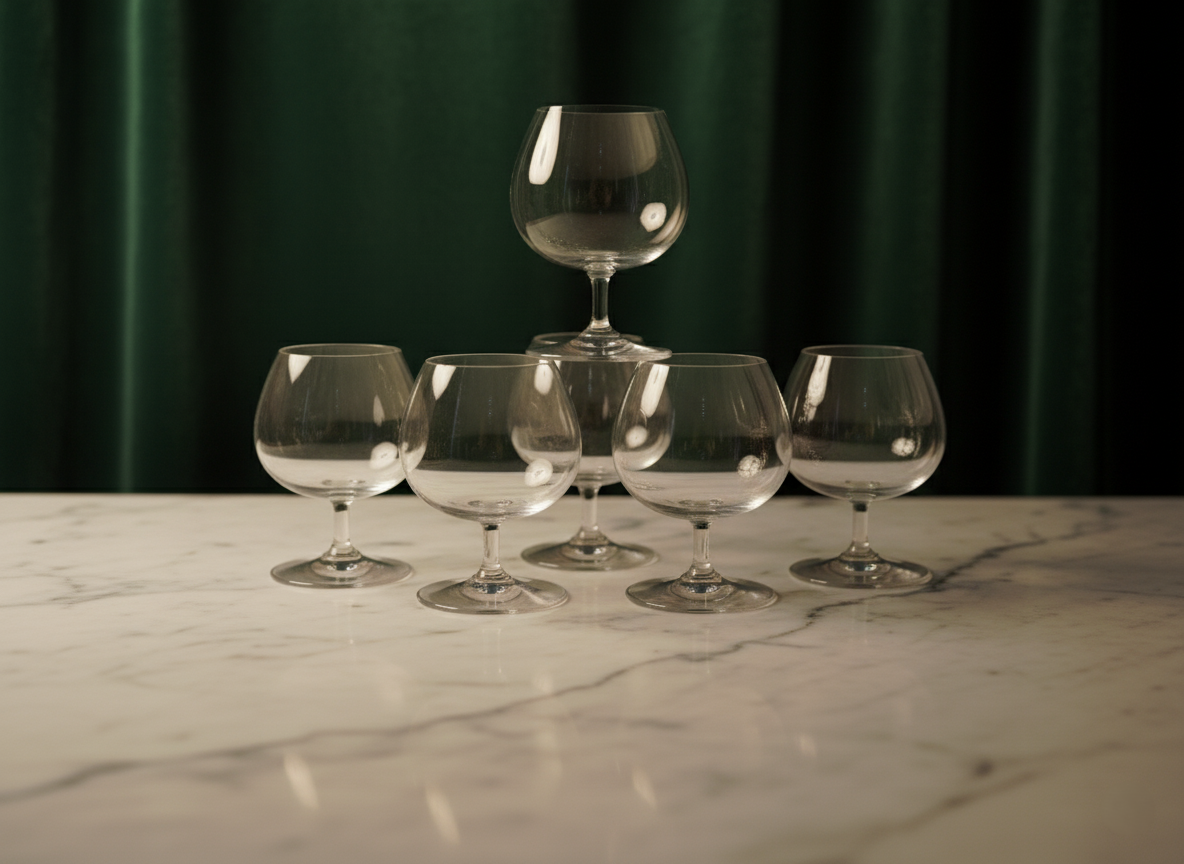 Servizio 6 Bicchieri Brandy Baccarat, Perfection, Medium Brandy