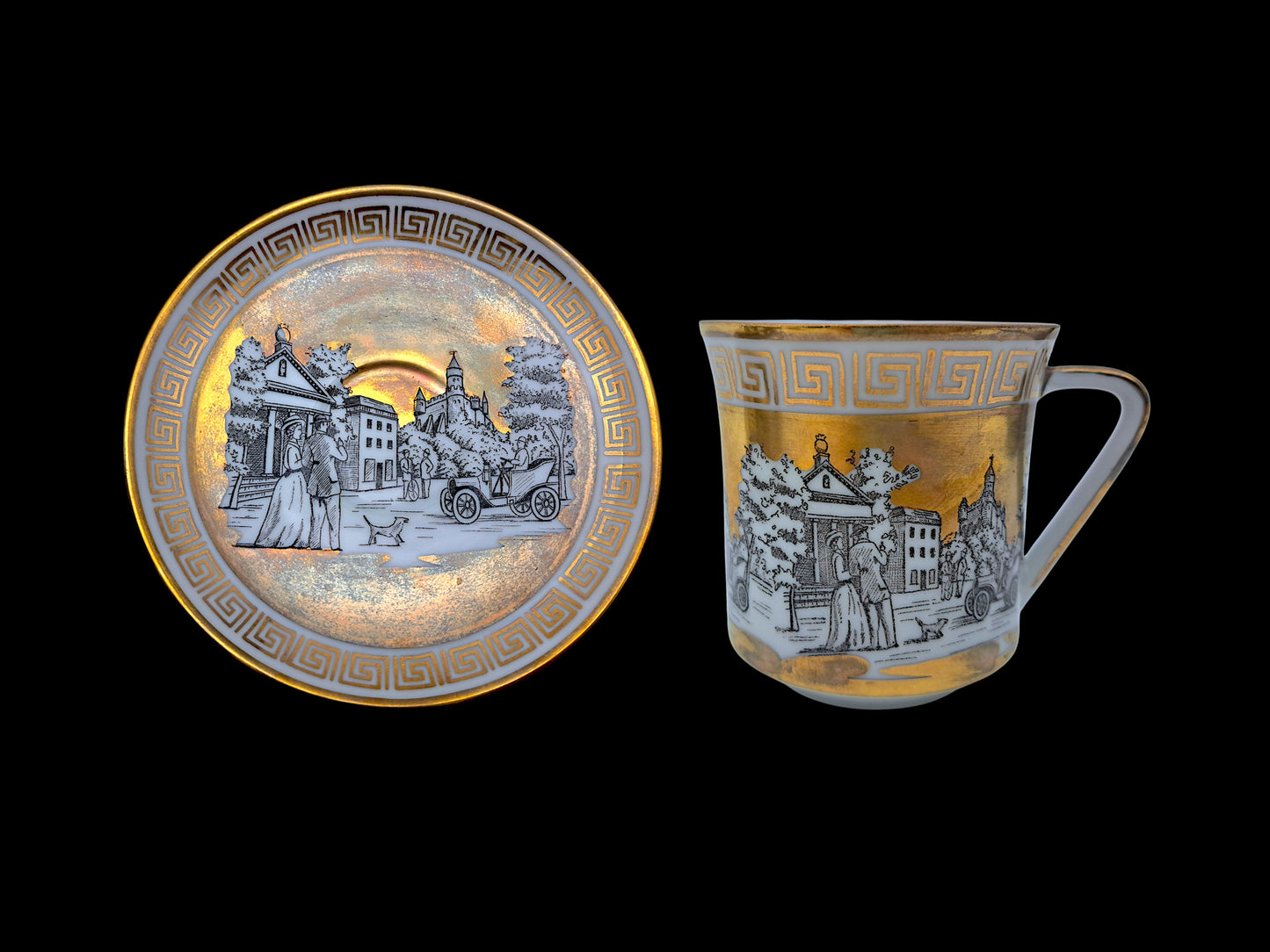 Servizio da Caffè, 6 Tazzine, Lattiera e Zuccheriera, Sevres