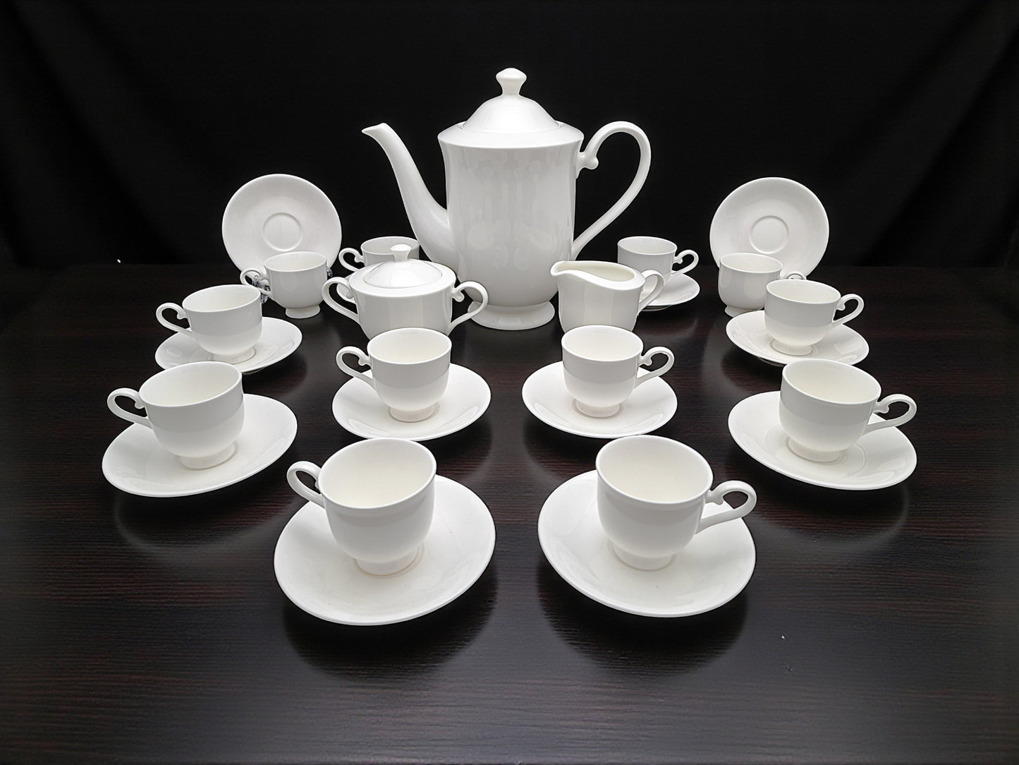 Servizio da Caffè Completo per 12, Bone China, Momoyama