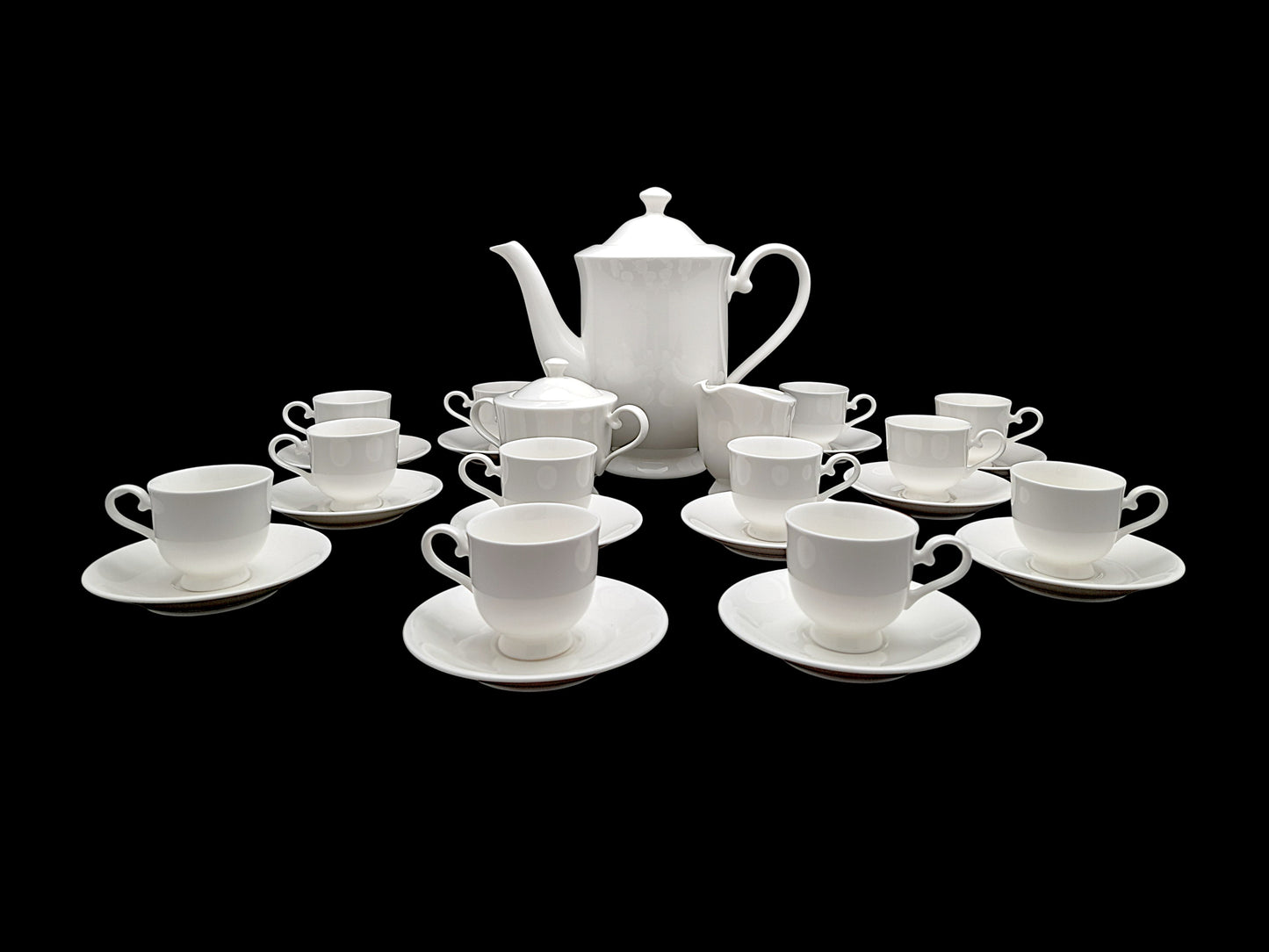 Servizio da Caffè Completo per 12, Bone China, Momoyama