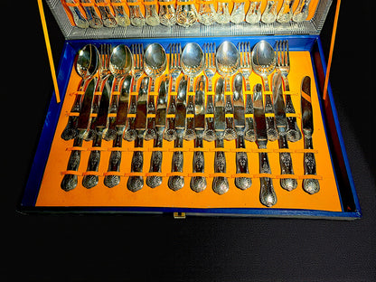Servizio Posate per 12 Persone, Silver Plated