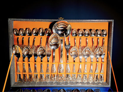 Servizio Posate per 12 Persone, Silver Plated