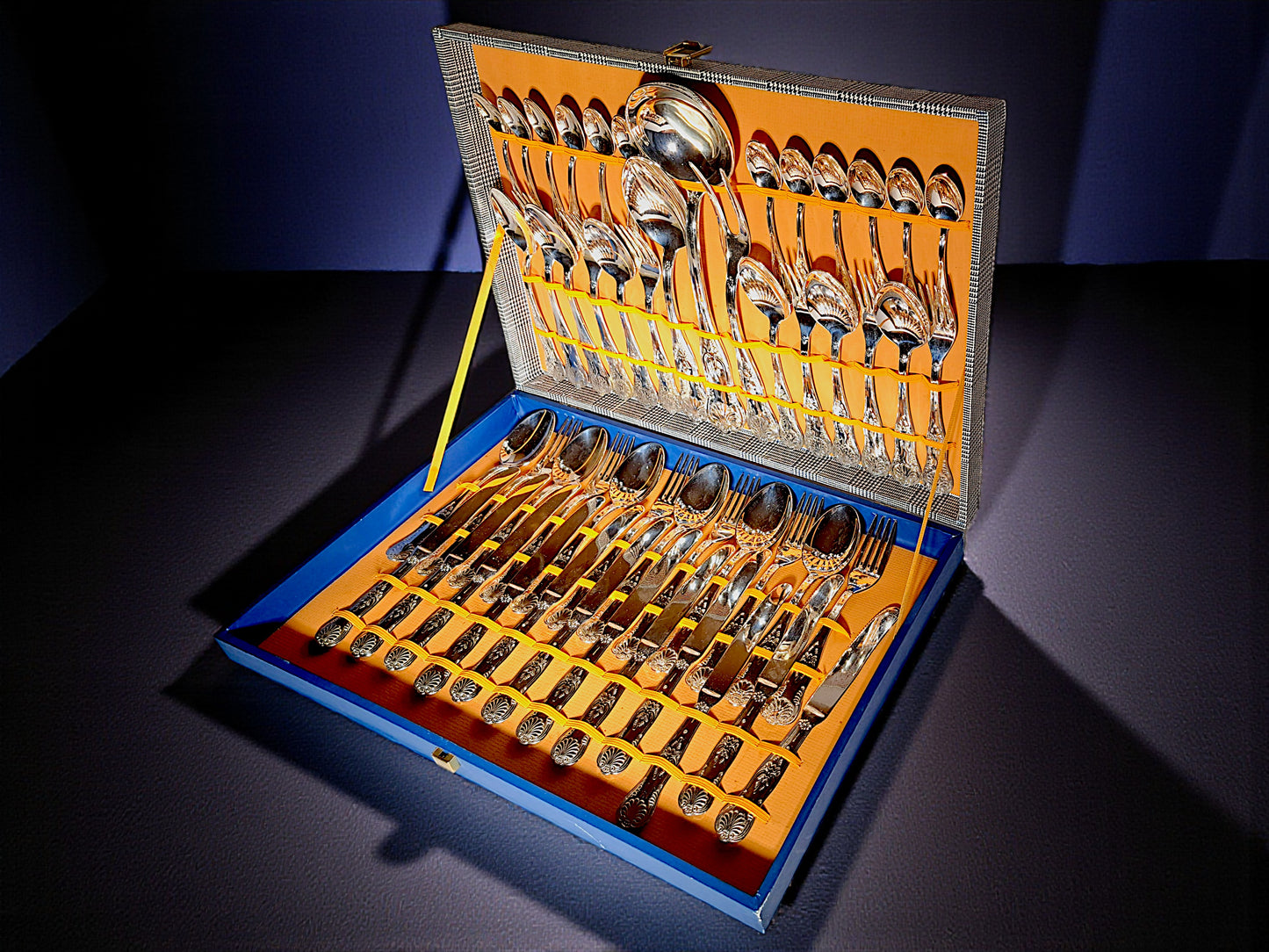 Servizio Posate per 12 Persone, Silver Plated