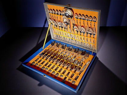 Servizio Posate per 12 Persone, Silver Plated