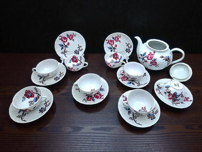 Servizio da Tè, 8 Tazze e Teiera, Jouy, Bernardaud Limoges