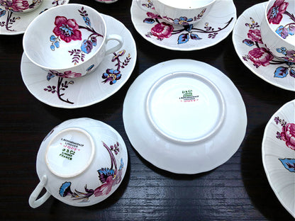 Servizio da Tè, 8 Tazze e Teiera, Jouy, Bernardaud Limoges