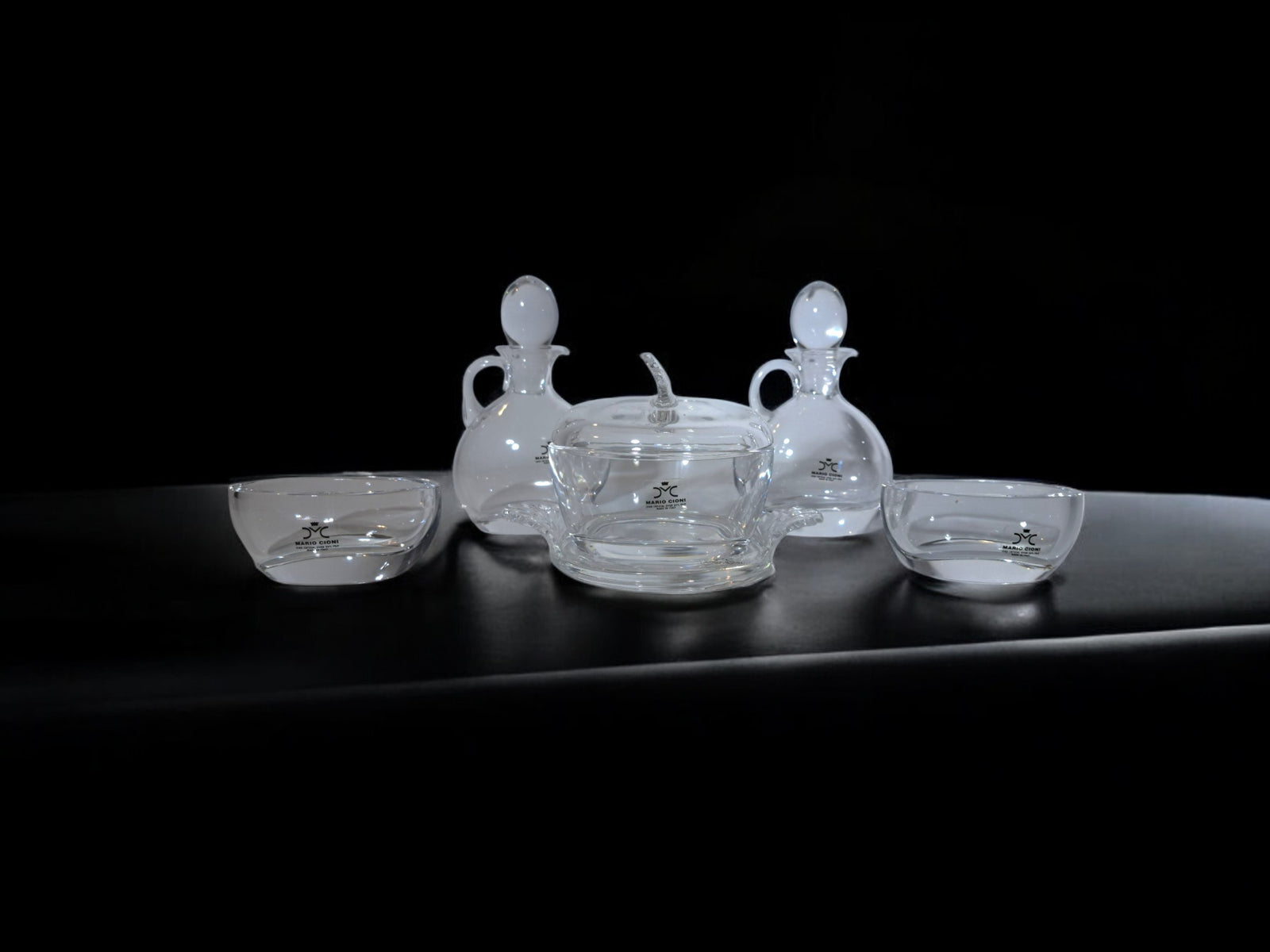 Set per Servire a Tavola in Cristallo, Mario Cioni, Firenze