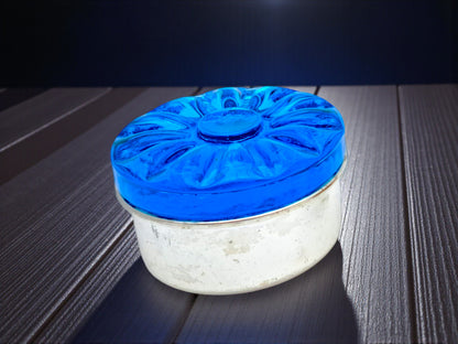 Set di 3 Scatole Portagioie in Vetro di Murano, Acquachiara