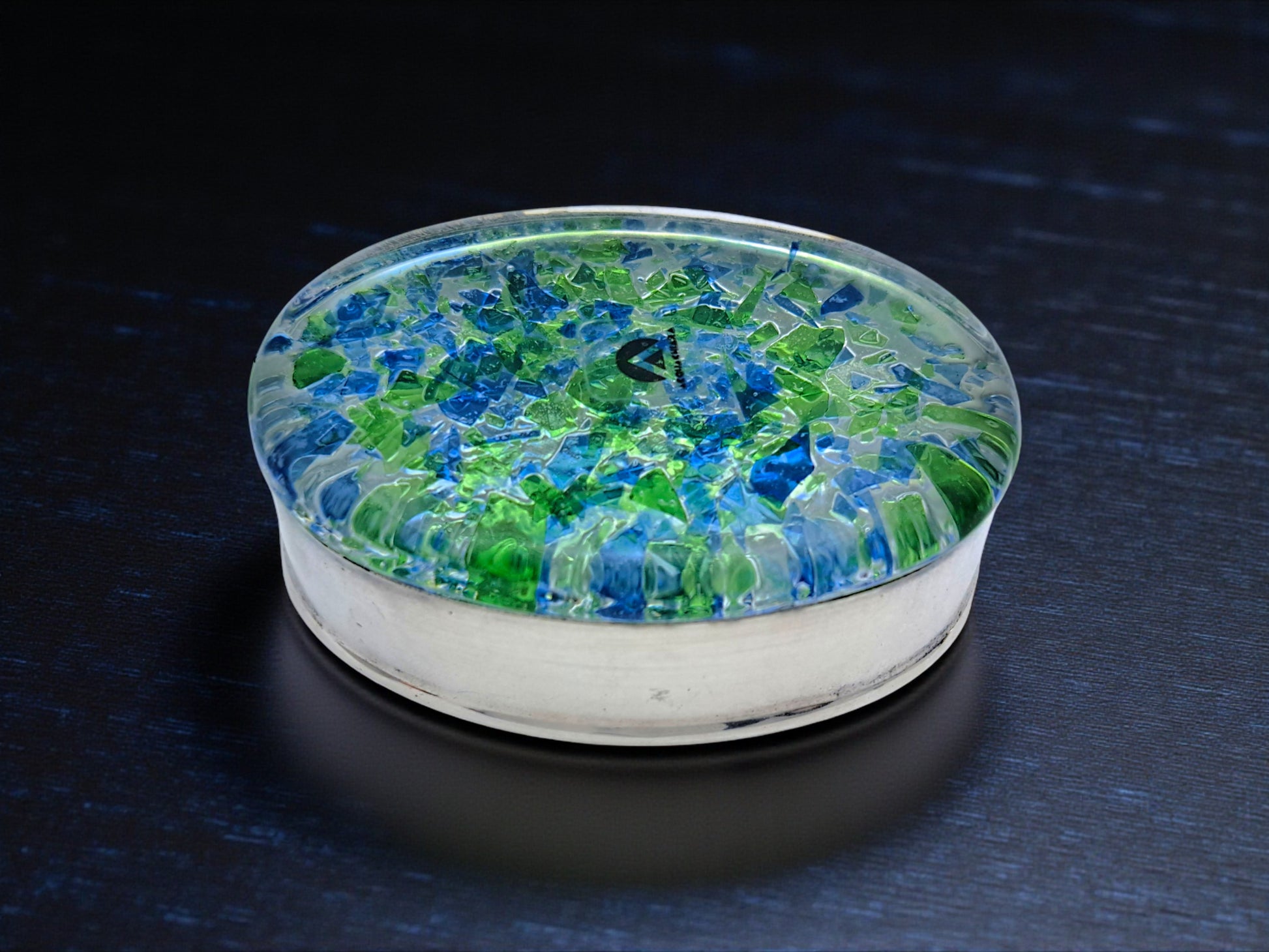 Set di 3 Portagioie in Vetro di Murano, Acquachiara - Effetre