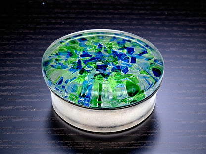 Set di 3 Portagioie in Vetro di Murano, Acquachiara - Effetre