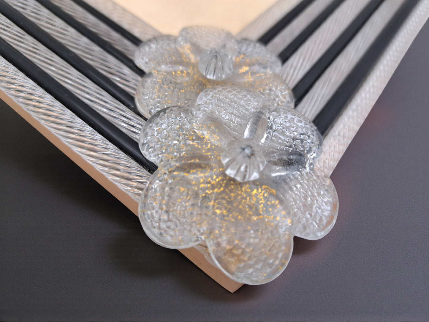 Cornice Portafoto da Tavolo in Vetro di Murano