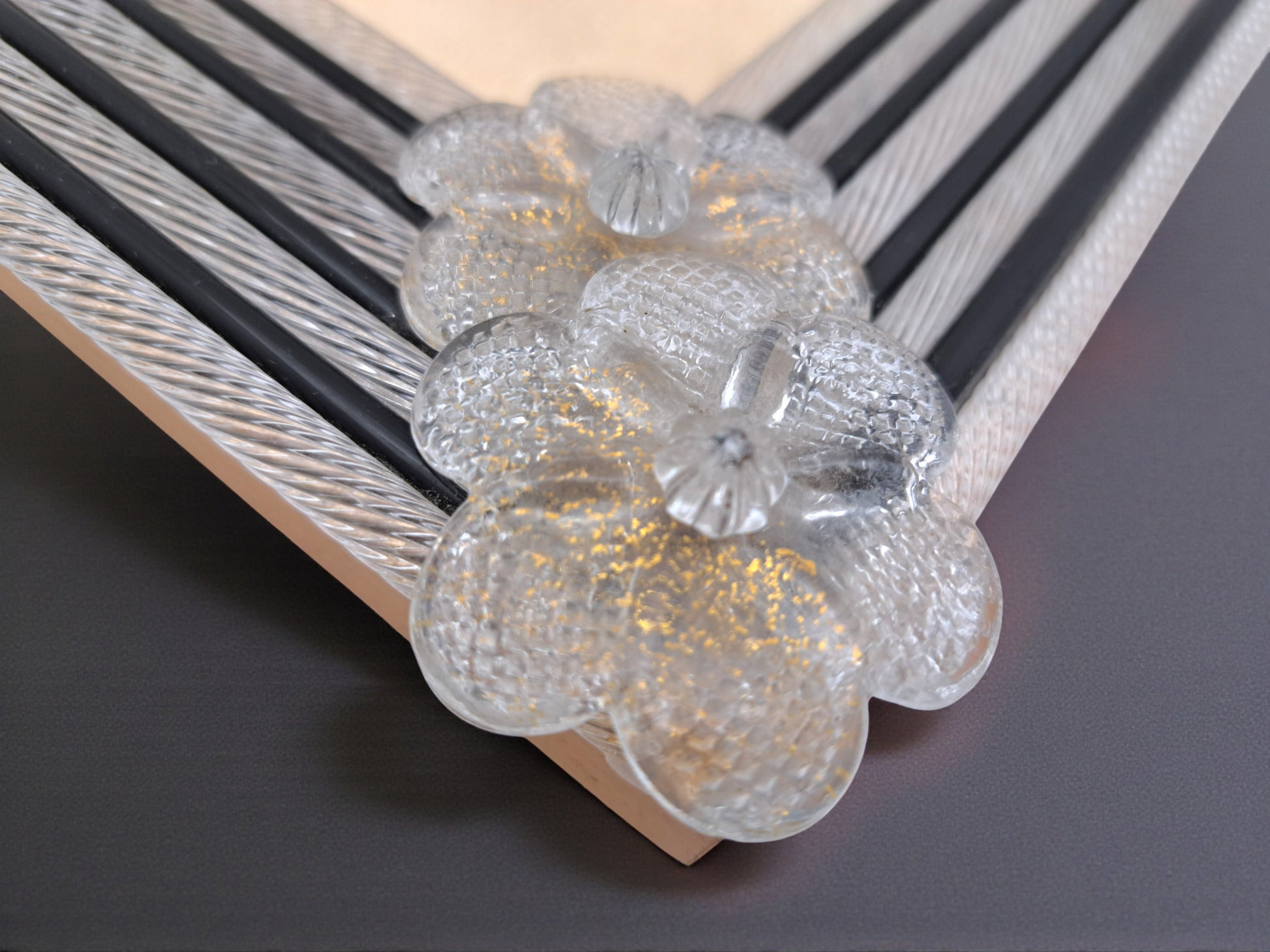 Cornice Portafoto da Tavolo in Vetro di Murano