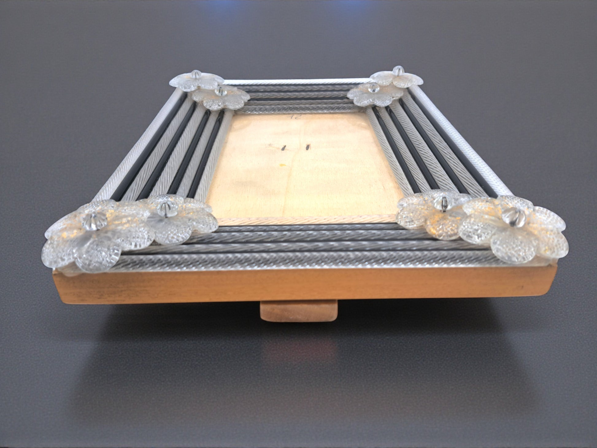 Cornice Portafoto da Tavolo in Vetro di Murano