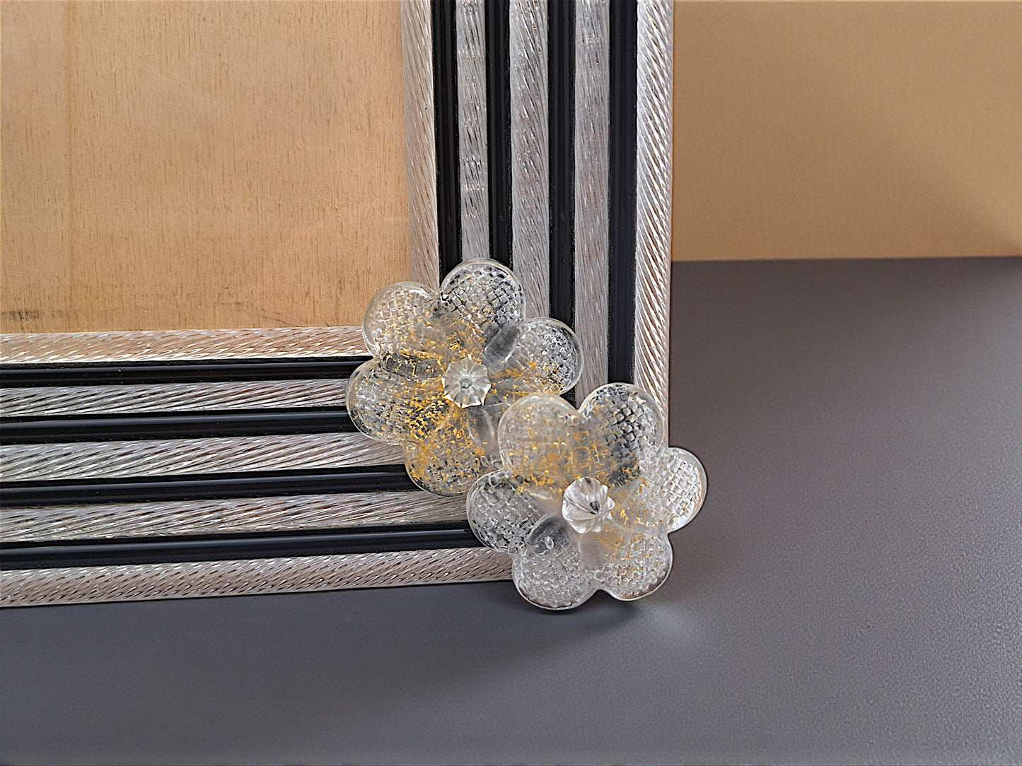 Cornice Portafoto da Tavolo in Vetro di Murano