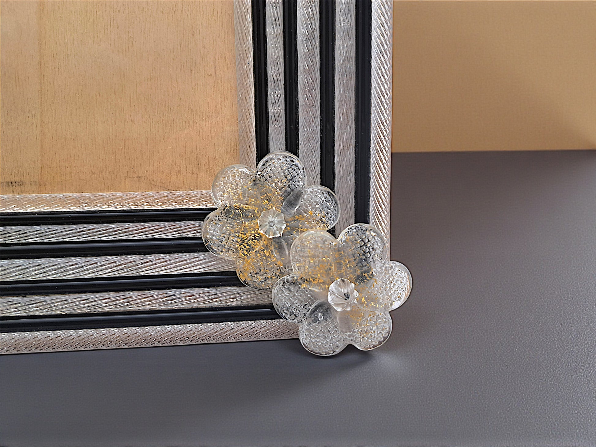 Cornice Portafoto da Tavolo in Vetro di Murano