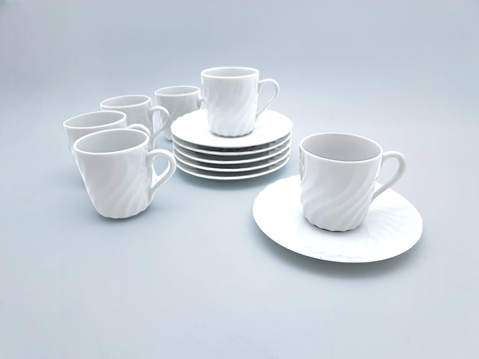 Servizio 6 Tazzine da caffè, Richard Ginori, Modello Ancona