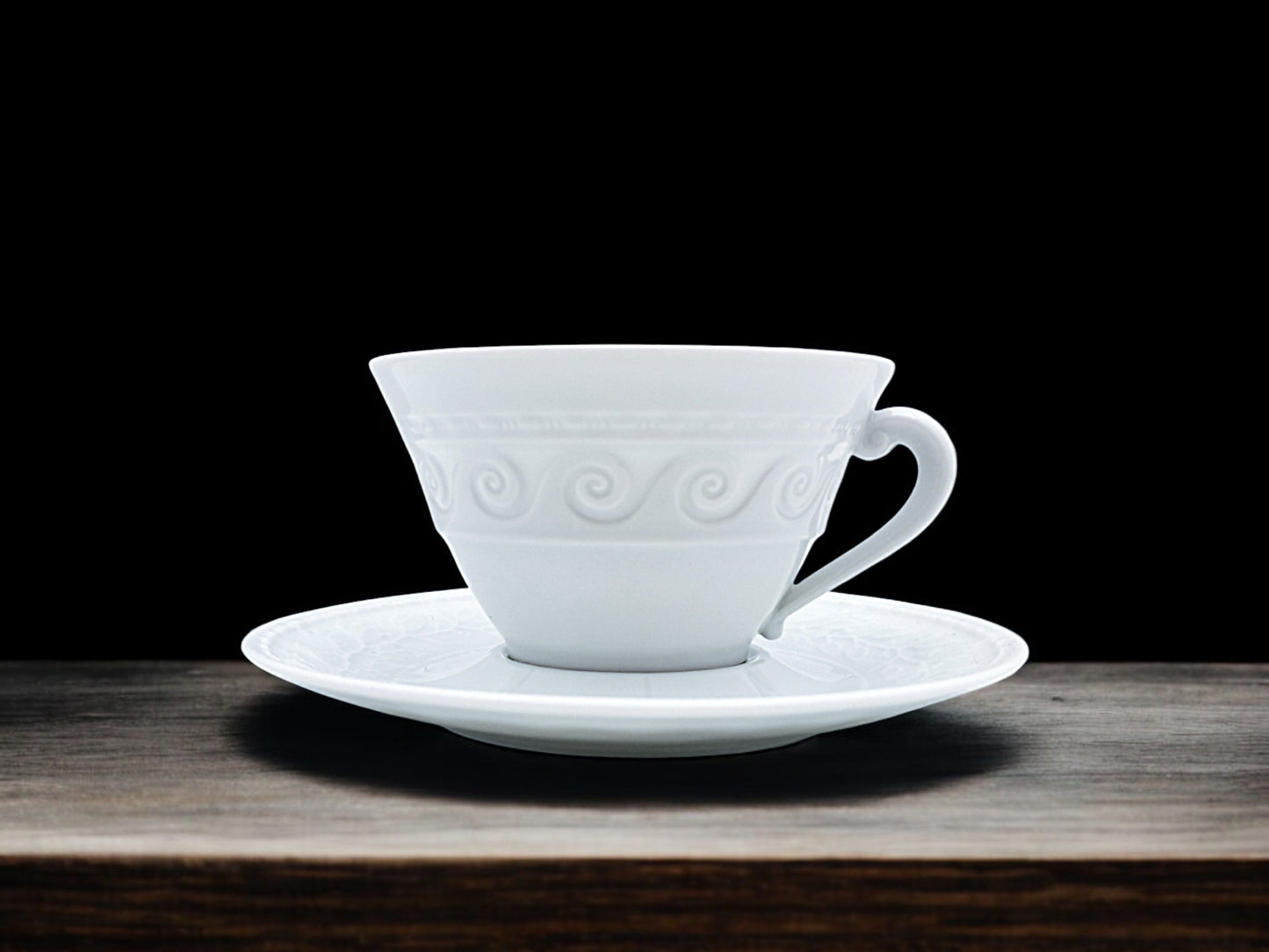 Servizio 6 Tazze da Tè, Bernardaud Limoges, Modello Louvre
